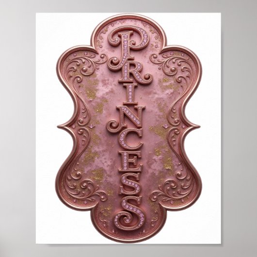 Statement Pink PRINCESS Design Poster (Vorne)