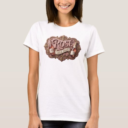 Statement Pink ROS ALL DAY Statement T-Shirt (Vorderseite)