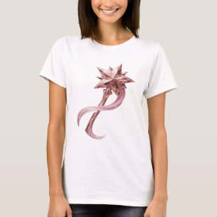 Statement Pink ROSE GOLD STAR WAND Künstlerisches T-Shirt