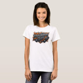 Statement Pink TRAINING DAY Textdesign T-Shirt (Vorne ganz)