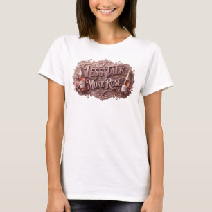 Statement Pink WENIGER REDEN MEHR ROSÉ-Shirt-Desig T-Shirt