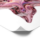 Statement Pinke STERNFORMEN Druck Poster (Ecke)