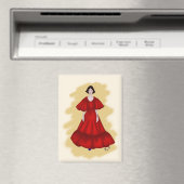 Statement Red Look with Dreamy Yellow Scene Magnet (In Situ (Geschirrspüler))