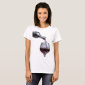 Statement Silber ABSTRACTE KUNST Kunst Druck T-Shirt (Vorne ganz)