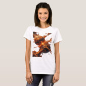 Statement Silber ABSTRACTE KUNST Künstlerisches Mo T-Shirt (Vorne ganz)