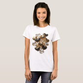 Statement Silber HERZEN AUS GOLD UND GLAS T-Shirt (Vorne ganz)