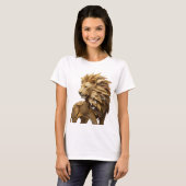 Statement Silber LION KING Textdesign T-Shirt (Vorne ganz)