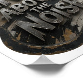 Statement Silber LIVE ABOVE THE NOISE Poster (Ecke)