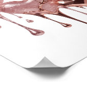 Statement Silber ROSE GOLD HERZEN Poster (Ecke)