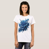 Statement Silber WATER FLOW Wearable Art T-Shirt (Vorne ganz)
