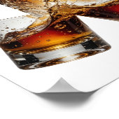 Statement Silber WHISKY Poster (Ecke)