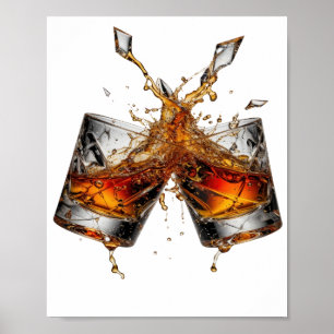 Statement Silber WHISKY SPLASH Poster