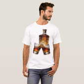 Statement Silber WHISKY Wearable Art T-Shirt (Vorne ganz)