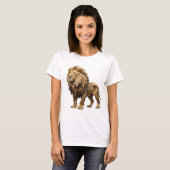Statement Silver LION KING Druck T-Shirt (Vorne ganz)