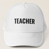 Statement TEACHER Text Trucker Hat für Erzieher Truckerkappe (Vorderseite)