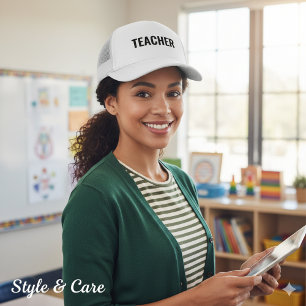 Statement TEACHER Text Trucker Hat für Erzieher Truckerkappe