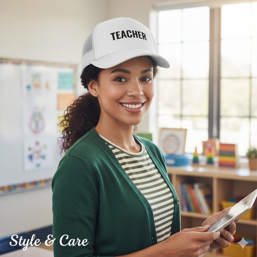 Statement TEACHER Text Trucker Hat für Erzieher Truckerkappe