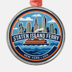 Staten Island-Fähre USA Ornament Aus Metall