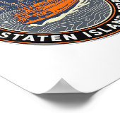 Staten Island Ferry – Morgendämmerung Poster (Ecke)