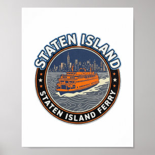 Staten Island Ferry – Morgendämmerung Poster