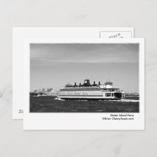 Staten Island Ferry Postcard Postkarte (Vorne/Hinten)