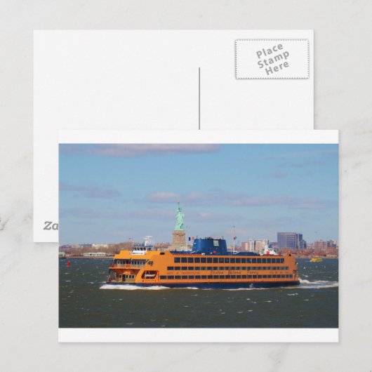 Staten Island Ferry Postkarte (Vorne/Hinten)