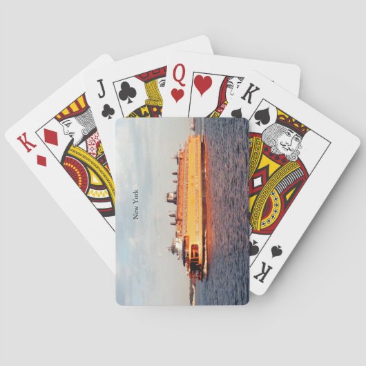 Staten Island Ferry spielt Karten Spielkarten (Rückseite)