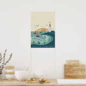 Staten Island-Küstenreiseplakat Poster (Küche)