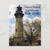 Staten Island Lighthouse, New York Postcard Postkarte (Vorderseite)