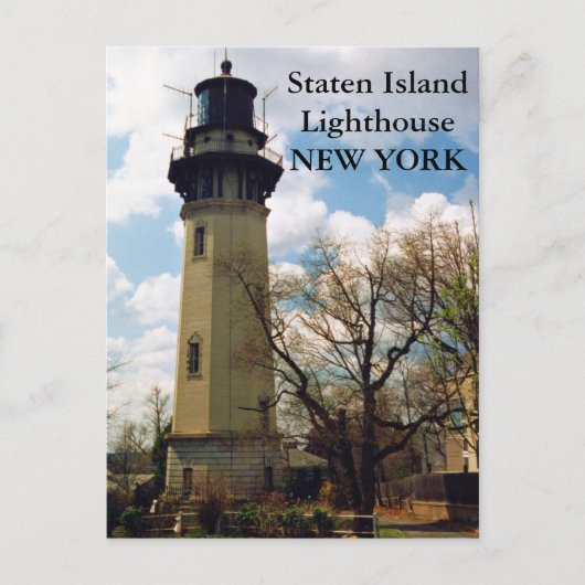 Staten Island Lighthouse, New York Postcard Postkarte (Vorderseite)