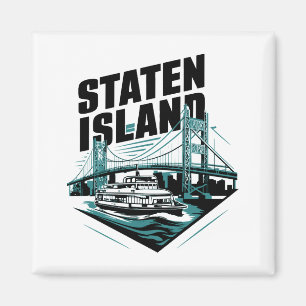 Staten Island New York Fähre _1 Magnet