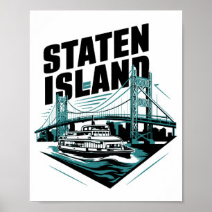 Staten Island New York Fähre _1 Poster