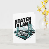 Staten Island New York Ferry _1 Karte (Gelbe Blume)