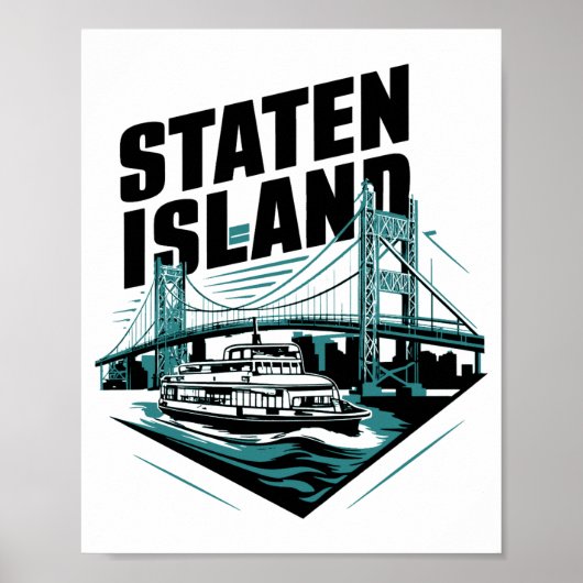 Staten Island New York Ferry _1  Poster (Vorne)