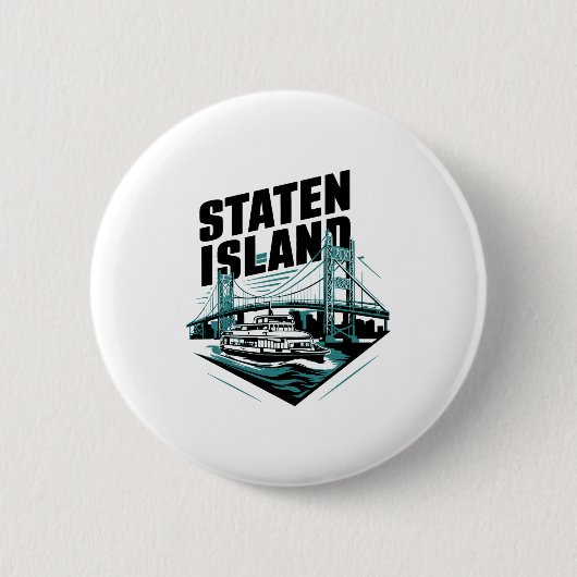 Staten Island New York Ferry Button (Vorderseite)