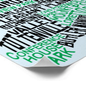 Staten Island, New York Map Art Poster (Ecke)