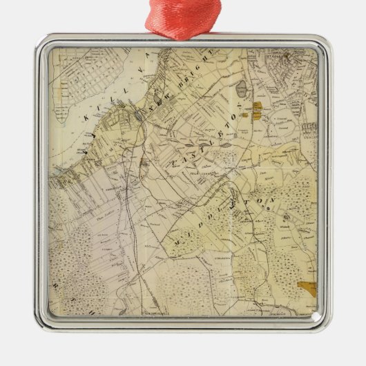 Staten Island Nord Silbernes Ornament (Vorne)