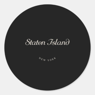 Staten Island NY Runder Aufkleber