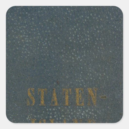 Staten Island Quadratischer Aufkleber (Vorderseite)