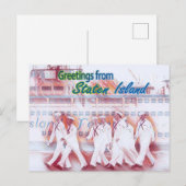 Staten Island Sailor Feiertagspostkarte (Vorne/Hinten)