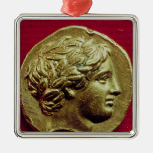 Stater von König Philip-II von Mazedonien Ornament Aus Metall