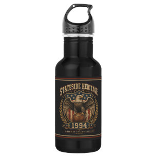 Stateside Heritage 1994 Vintage Amerikanischer Fuß Edelstahlflasche