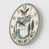 Stateside Styles Heritage American Eagle Wanduhr (Winkel)