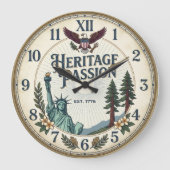 Stateside Styles Heritage American Eagle Wanduhr (Vorderseite)