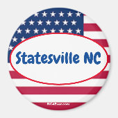 Statesville NC Patriotic Places Magnet (Vorne)