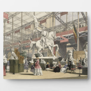 Stateus in the Belgium sektion of the Great Exhibi Fotoplatte