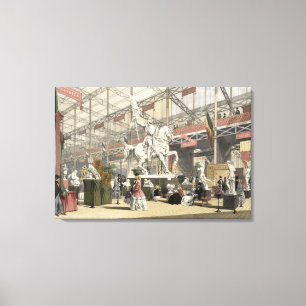Stateus in the Belgium sektion of the Great Exhibi Leinwanddruck
