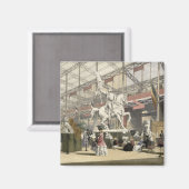 Stateus in the Belgium sektion of the Great Exhibi Magnet (Vorderseite/Rückseite)