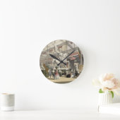 Stateus in the Belgium sektion of the Great Exhibi Runde Wanduhr (Zuhause)