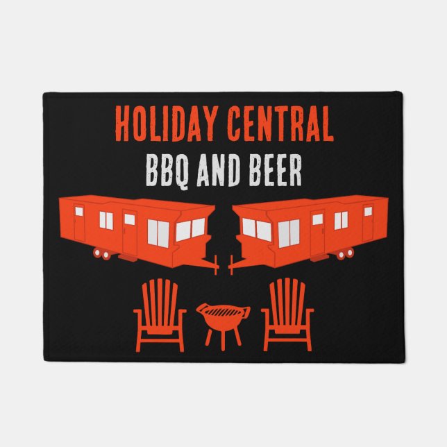 Static Caravan Zuhause Gift Fußmatte (Vorderseite)